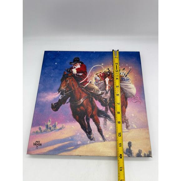Jack Sorenson Santa's Big Ride & Christmas Rush Canvas Prints 12x12 - Picture 5 of 8